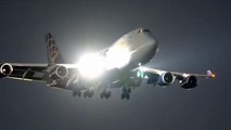 ATLAS 747 cargo night LANDING