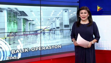 Clark Int'l Airport, balik-operasyon mamayang hapon