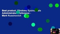 Best product  Windows Sysinternals Administrators Reference - Mark Russinovich