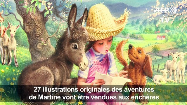 Des illustrations des aventures de Martine mises aux enchères