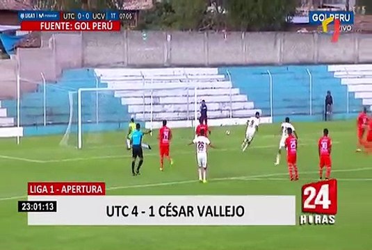 Liga 1 Apertura: UTC goleó con 4 – 1 a César Vallejo