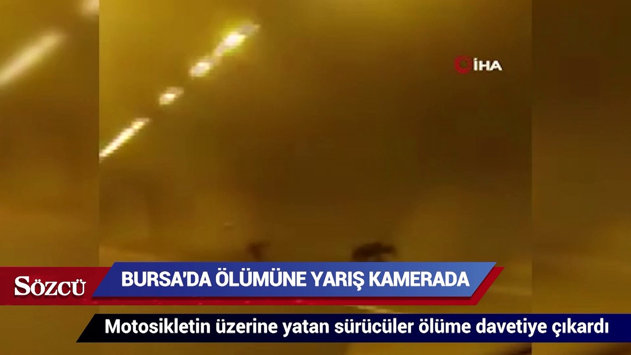 Bursa'da ölümüne yarış kamerada