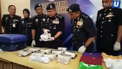 Keldai dadah ditahan bawa 10.1 kg syabu