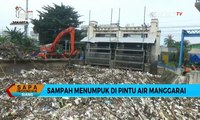 Bogor Hujan Deras, Gunungan Sampah Kembali Tutup Pintu Air Manggarai