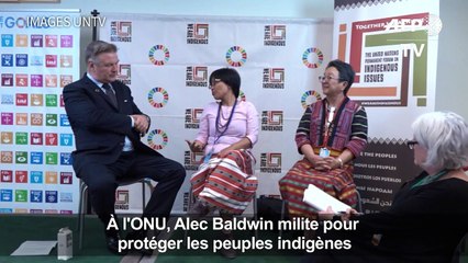 L'acteur Alec Baldwin appelle à protéger les peuples indigènes