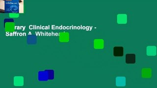 Library  Clinical Endocrinology - Saffron A. Whitehead