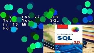 Best product  Sams Teach Yourself SQL in 10 Minutes - Ben Forta