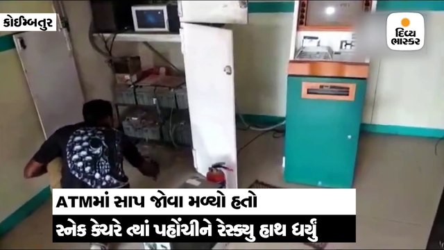 ATMની અંદર ઘૂસ્યો હતો સાપ, પોલીસ જાય તે પહેલાં પ્રાણીપ્રેમીએ કર્યું દિલધડક રેસ્ક્યુ
