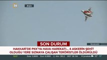Hakkari'de PKK'ya hava harekatı