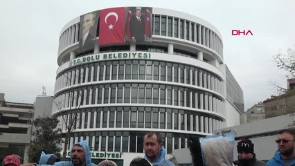 Bolu Belediyesi'nden Çıkarılan İşçilerden Eylem