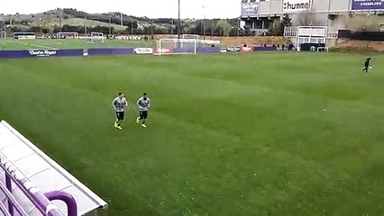 Keko y Verde Reaparecen Al Margen en el Entrenamiento del Pucela