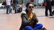 Taksim'de çocuk istismarını protesto eden kadın gözaltına alındı!