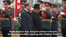 Kim Jong Un arrives in Vladivostok for his summit with Putin