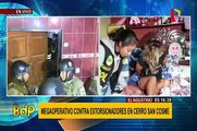La Victoria: detenidos 10 presuntos extorsionadores en cerro San Cosme