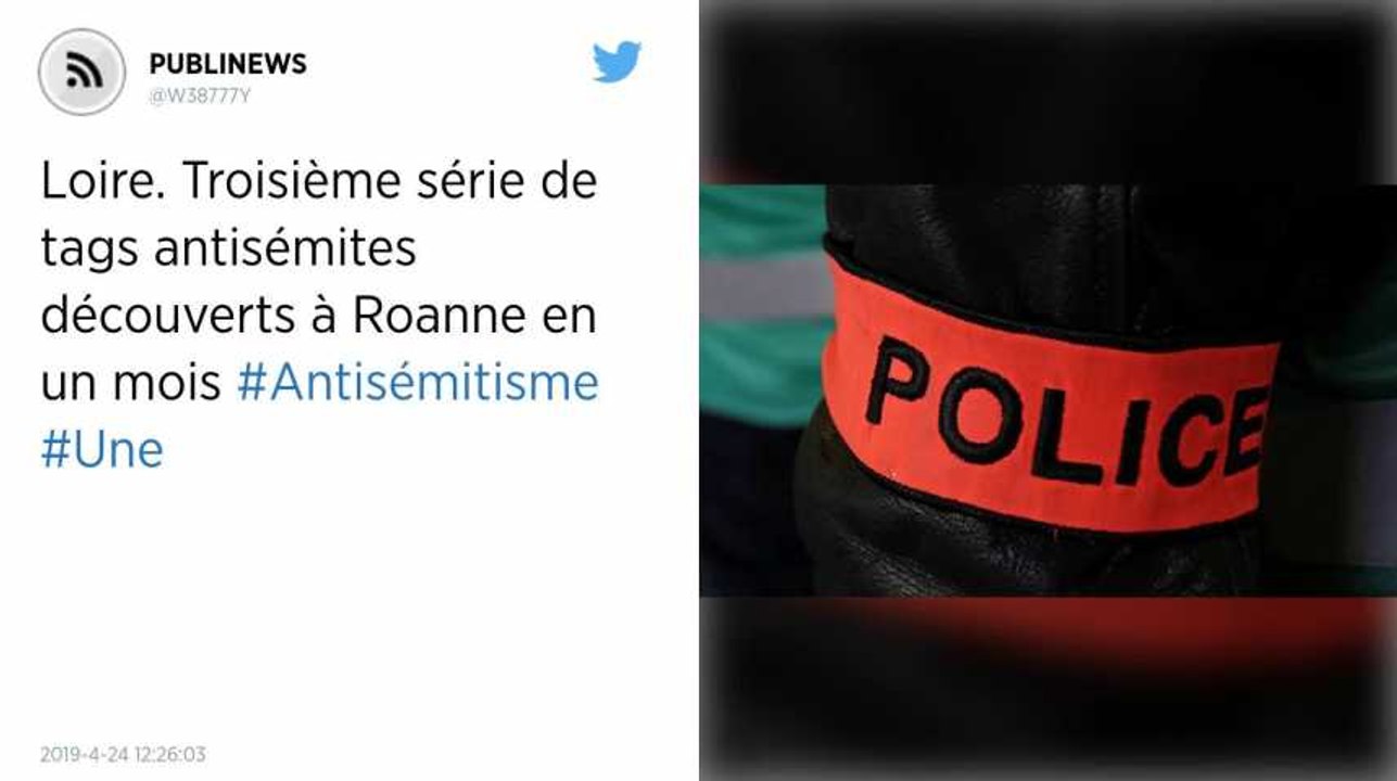 Loire. Troisième série de tags antisémites découverts à Roanne en un mois