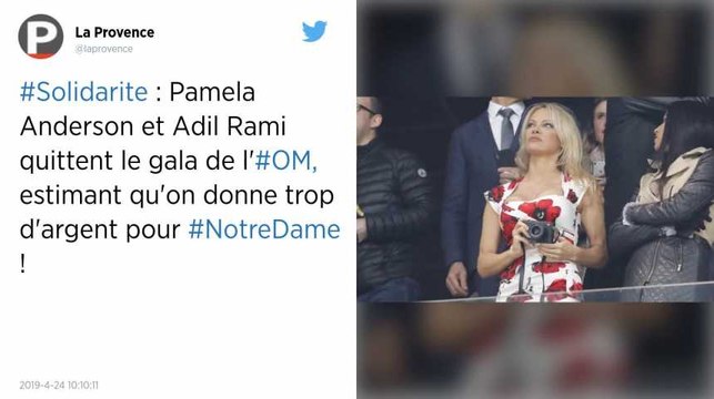 Olympique de Marseille. Quand Pamela Anderson et Adil Rami quittent le gala de la Fondation OM