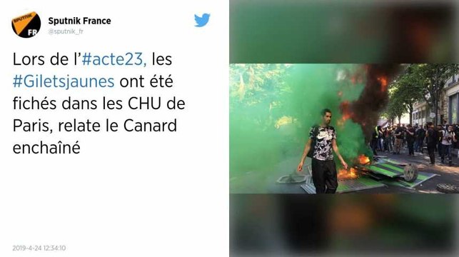 Gilets jaunes « fichés » dans des hôpitaux parisiens : le Canard enchaîné apporte des « preuves »