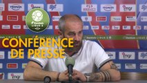 Conférence de presse AS Béziers - Clermont Foot (1-1) : Mathieu CHABERT (ASB) - Pascal GASTIEN (CF63) - 2018/2019