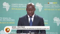 Bénin : compte rendu du conseil des ministres du mercredi 24 avril 2019