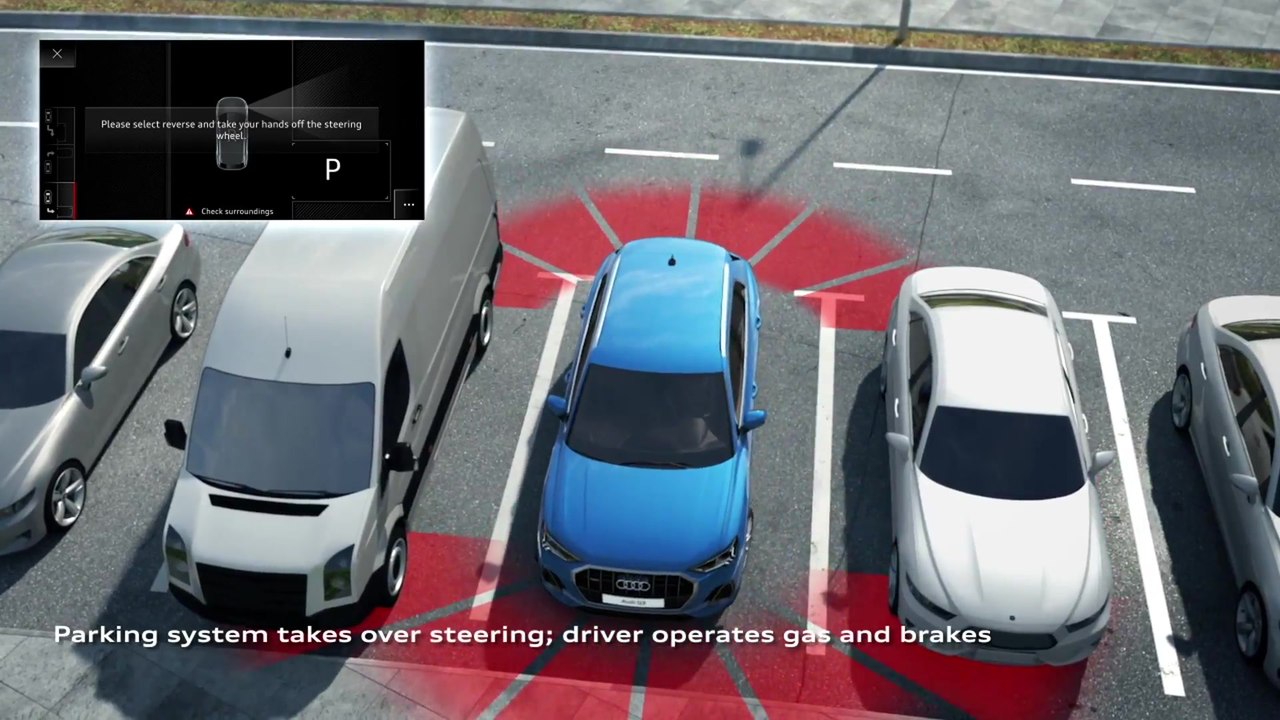 Audi Q3 Driver Assistance Systems Animation