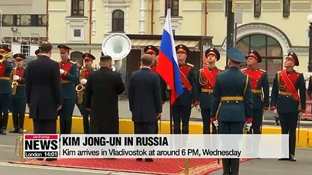 Kim Jong-un arrives in Vladivostok for his summit with President Putin on Thursday