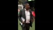 John Barnes entertains Watford fans at half-time with World Cup song