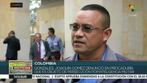 Colombia: miembro de la FARC Joaquín Gómez denuncia persecución