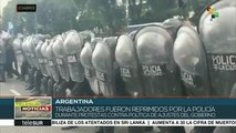 Argentina: trabajadores fueron reprimidos durante protestas