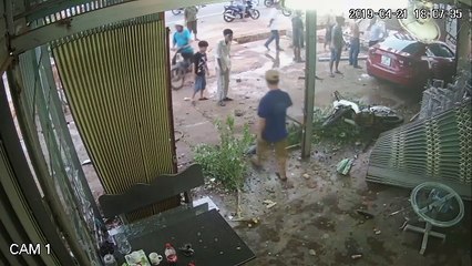 Car Crashes Straight into Cafe