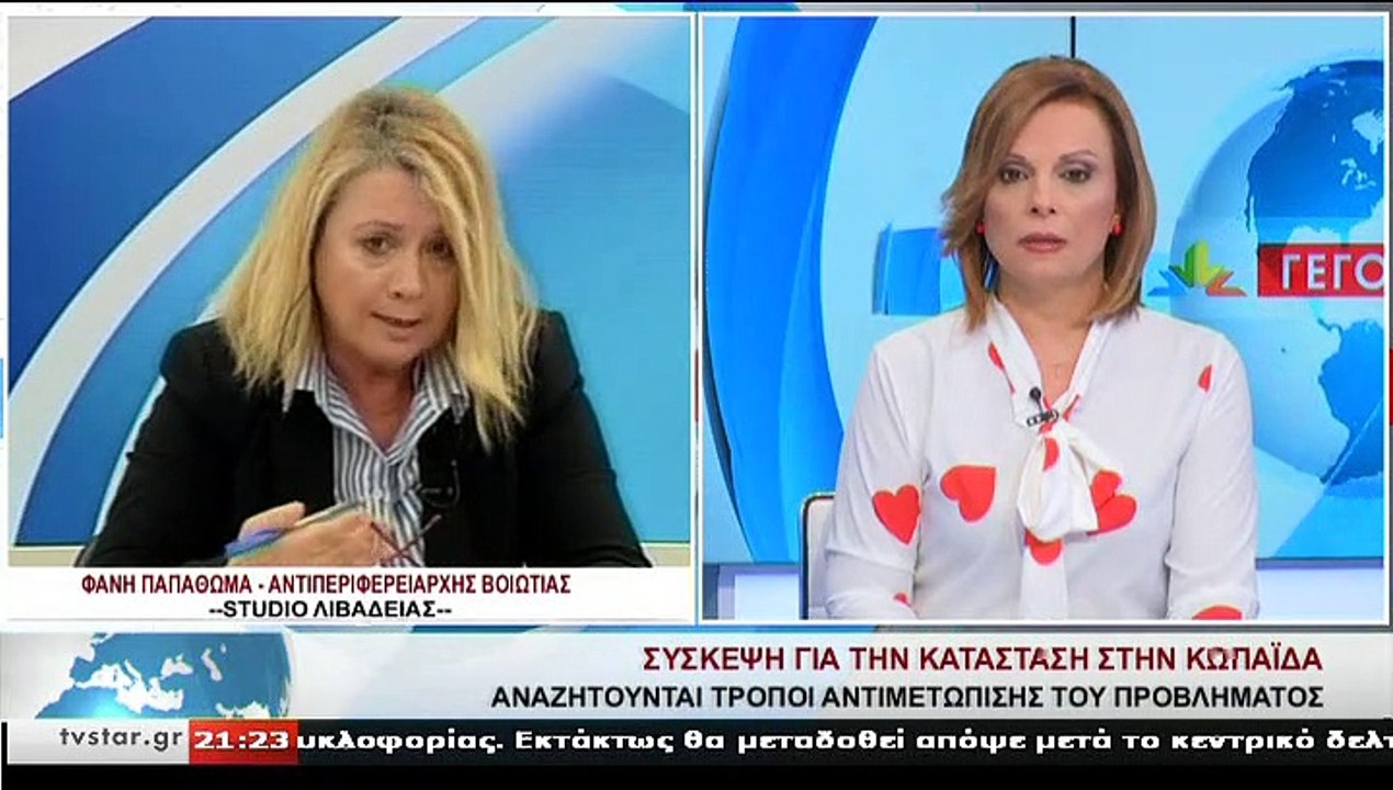Η Αντιπεριφερειάρχης Βοιωτίας,Φ. ΠΑΠΑΘΩΜΑ, στο...