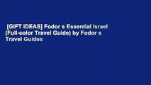 [GIFT IDEAS] Fodor s Essential Israel (Full-color Travel Guide) by Fodor s Travel Guides