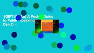 [GIFT IDEAS] A Pocket Guide to Public Speaking by Dan O Hair