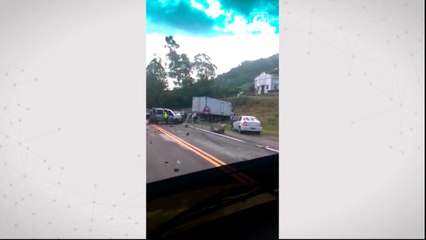 Acidente na BR 101 em Rio Novo do Sul