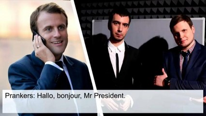 Emmanuel Macron piégé par un canular téléphonique ?