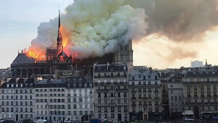 Incendie de la Cathédrale Notre-Dame de Paris  15 04 2019 de 19h à 20h