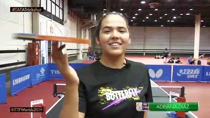 Trick shot time with Adriana Diaz! I #TATATrickshot