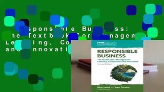 Responsible Business: The Textbook for Management Learning, Competence and Innovation  Best