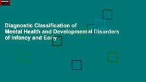 Diagnostic Classification of Mental Health and Developmental Disorders of Infancy and Early