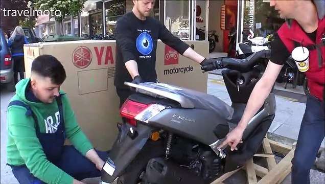unboxing: YAMAHA N-MAX 155 (brand new scooter 2019)