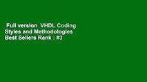 Full version  VHDL Coding Styles and Methodologies  Best Sellers Rank : #3