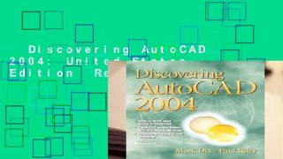 Discovering AutoCAD 2004: United States Edition  Review