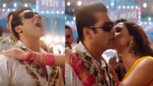 Bharat: Salman Khan's CUTE reaction after Disha Patani's KISS in slow motion song | FilmiBeat