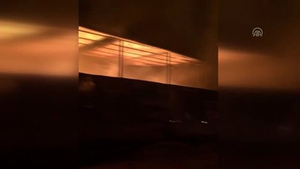 Denizli'de Fabrika Yangını