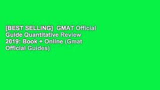 [BEST SELLING]  GMAT Official Guide Quantitative Review 2019: Book + Online (Gmat Official Guides)