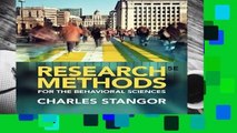 Full E-book Research Methods for the Behavioral Sciences  For Trial