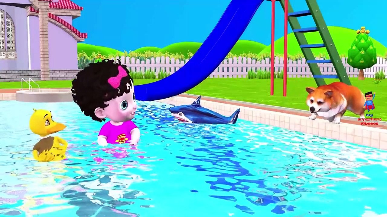 Swimming Song - Funny Babies Go To Swim In Swimming Pool | Nursery ...