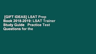 [GIFT IDEAS] LSAT Prep Book 2018-2019: LSAT Trainer Study Guide   Practice Test Questions for the