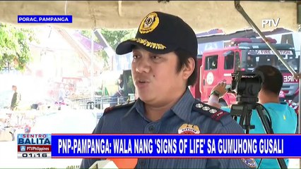 PNP-Pampanga: Wala nang 'signs of life' sa gumuhong gusali; clearing operations, patuloy