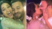 Ankita Lokhande kisses boyfriend Vicky Jain; Watch Video | FilmiBeat