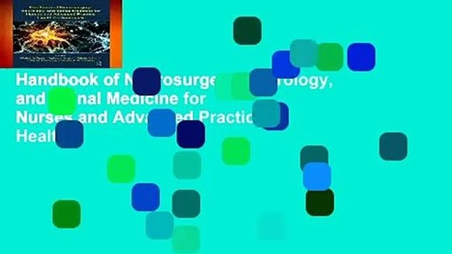 Handbook of Neurosurgery, Neurology, and Spinal Medicine for Nurses and Advanced Practice Health